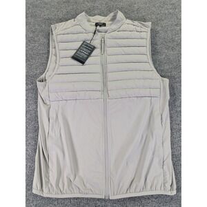 ARNE Active Technical Gilet Grey Mens Large Down Filled Quilted Vest ARNE-5640